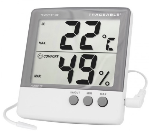 Casa fabricante del medidor de temperatura interior Reloj