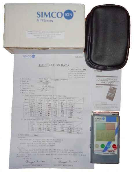 Medidor de campo electrostático FMX-004 30KV Probador estático, rango de  medición de campo electrostático FMX004 de mano 0 a ± 1.49KV
