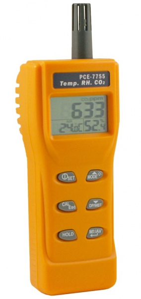 Detector de CO2 S SMAUTOP Medidor de CO2 de Alta Precisión de 0-9999 PPM Profesional Monitor de Temperatura Humedad Relativa CO2 Portátil con Función de Alarma per Casa Ufficio, 